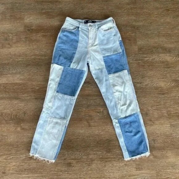 Hollister patch work ultra high rise mom jeans sz 28 - Picture 3 of 3